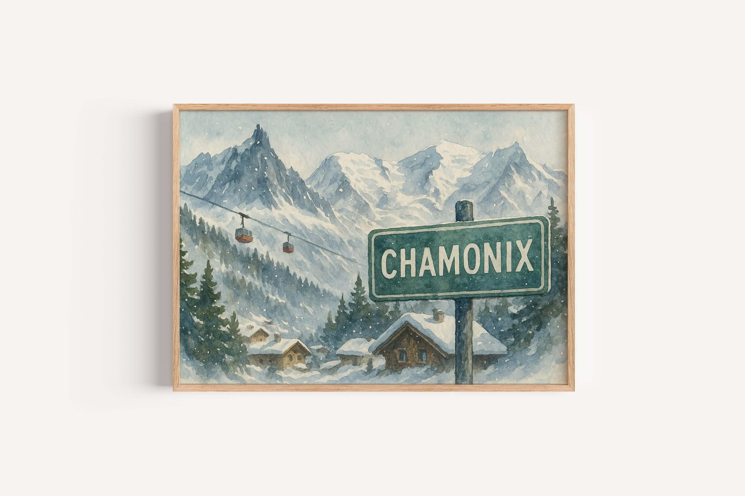 Chamonix Alps Poster - Chamonix, France