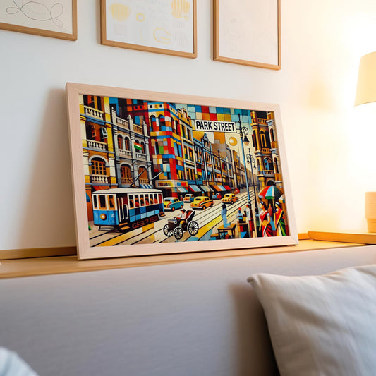 Park Street Wall Art Print, Kolkata Travel Poster, West Bengal Gift, Housewarming Decor, Travel Print, India Cityscape Artwork
