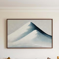 Mountain Print Snowy Winter Landscape
