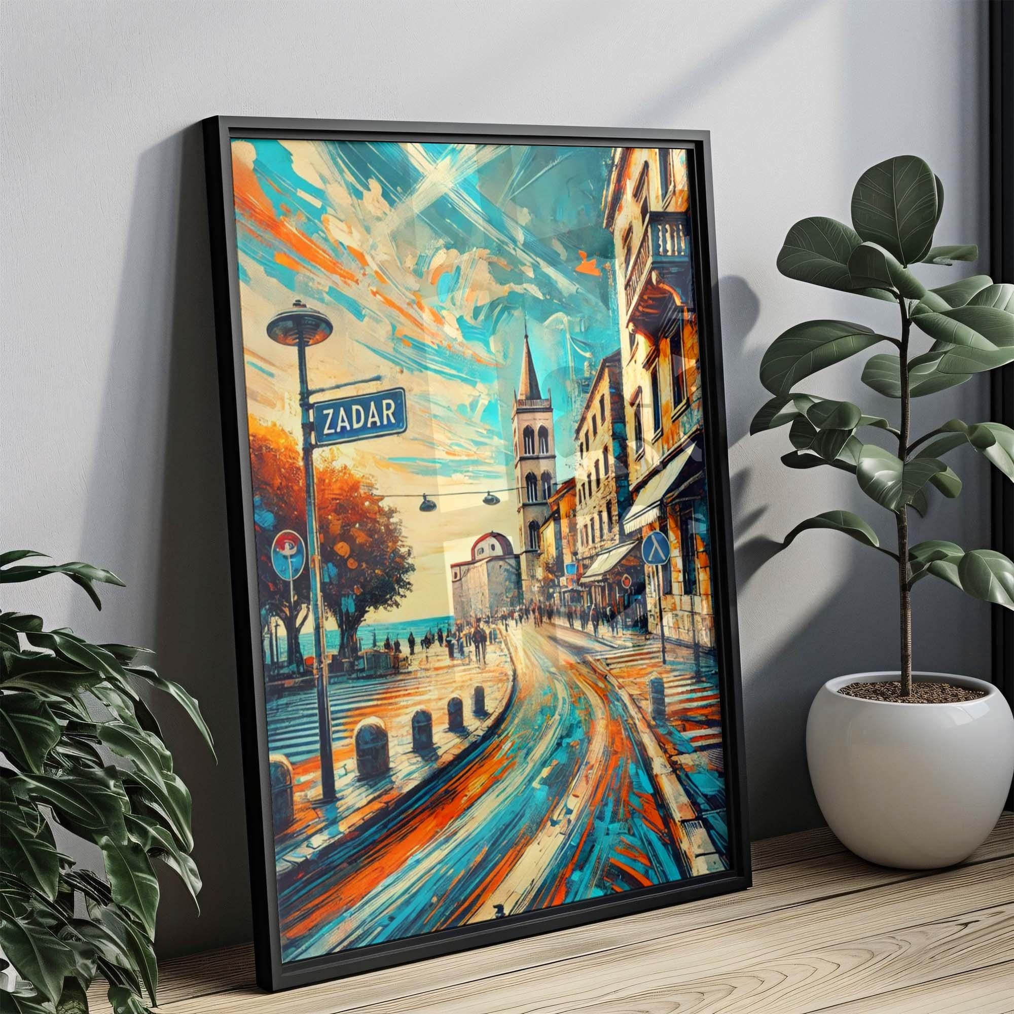 Zadar Print Cityscape - Zadar, Croatia