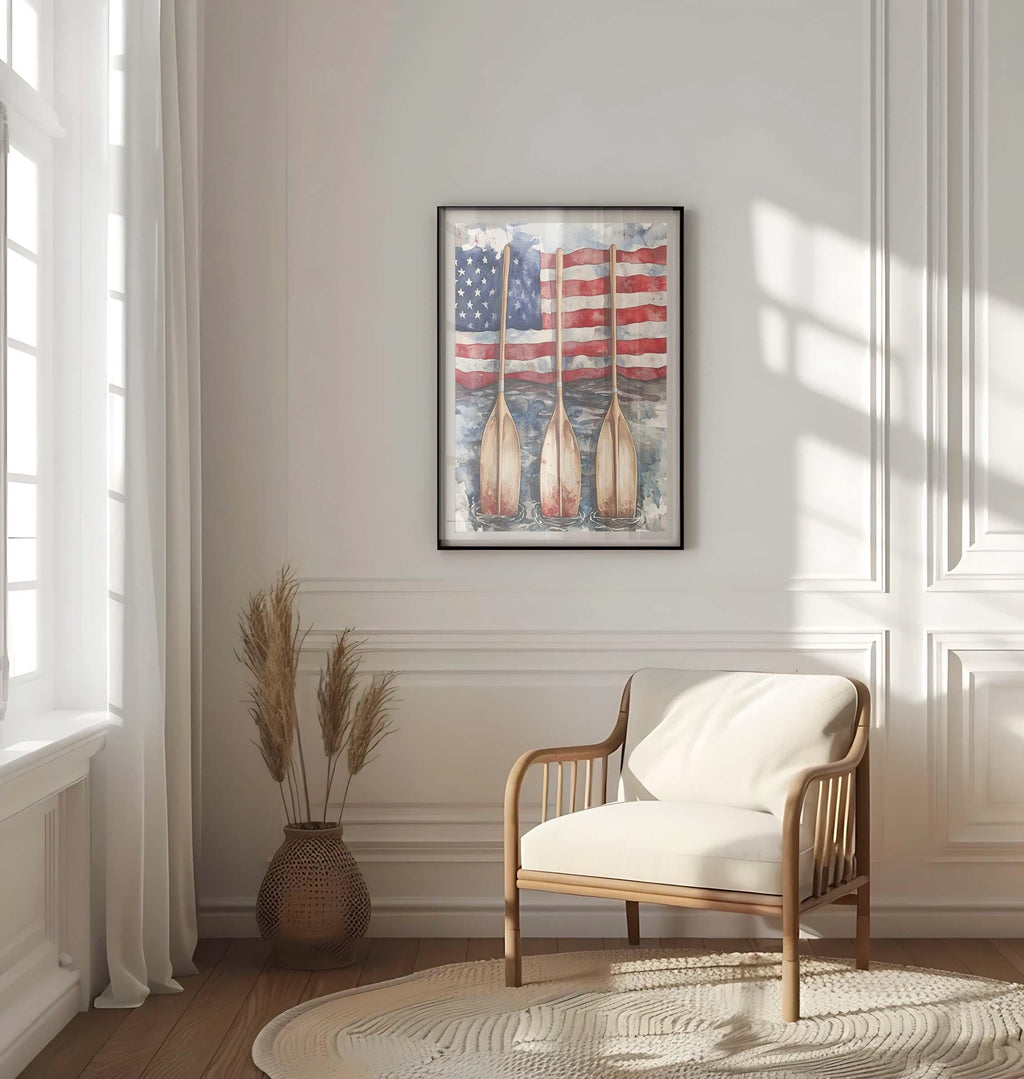Boat Wall Art Patriotic - United States
