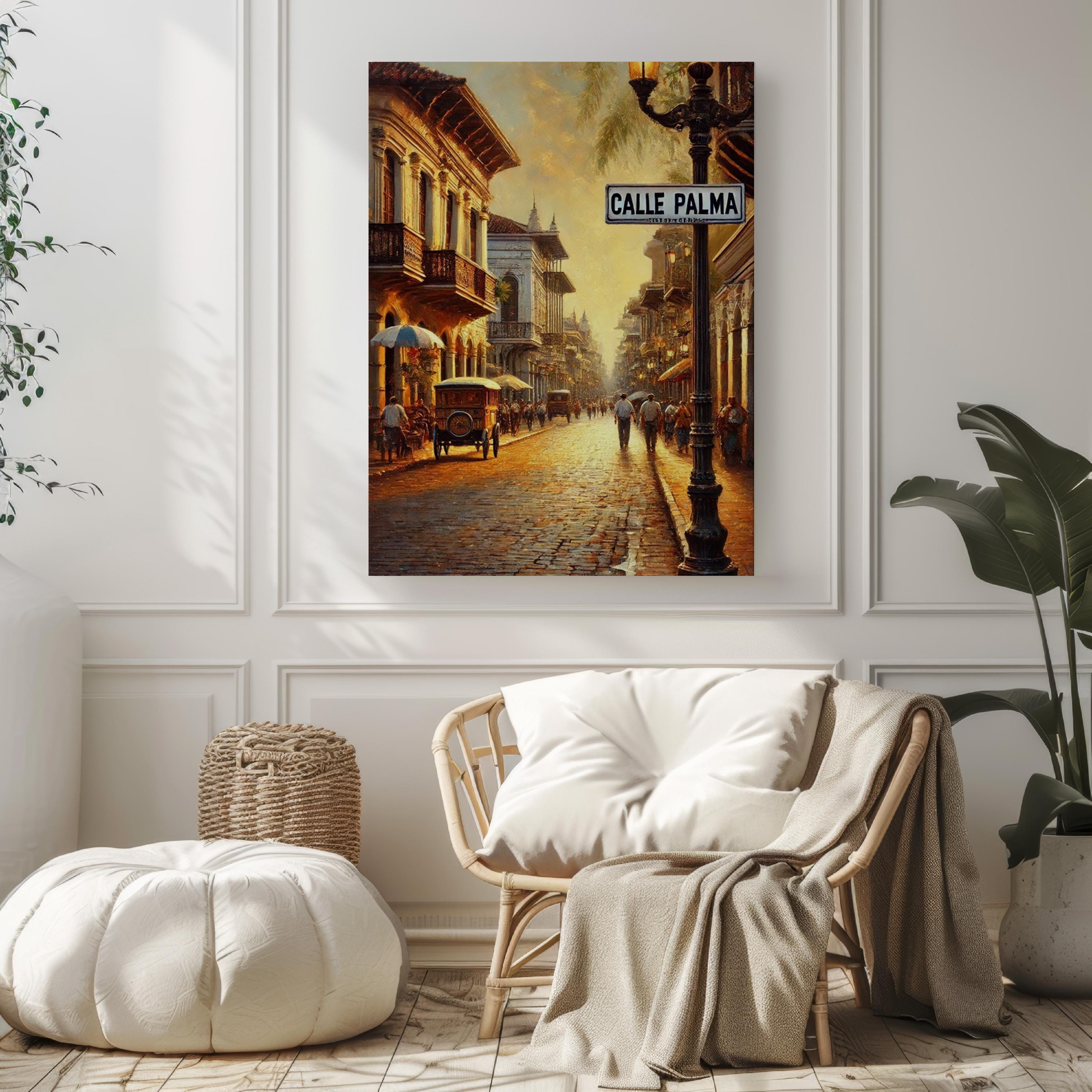 Paraguay Wall Art Calle Palma Print – South American Travel Poster & Housewarming Gift, Paraguay Travel Decor