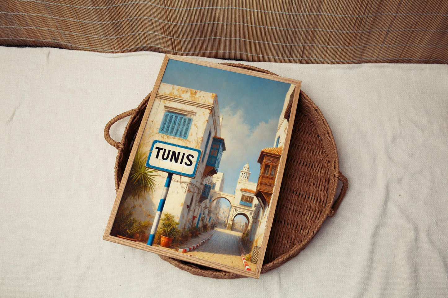 Gift Tunis Wall Art Printable | Tunisia Travel Poster | African Decor | Housewarming & Souvenir | Unique Tunisia Gift Idea