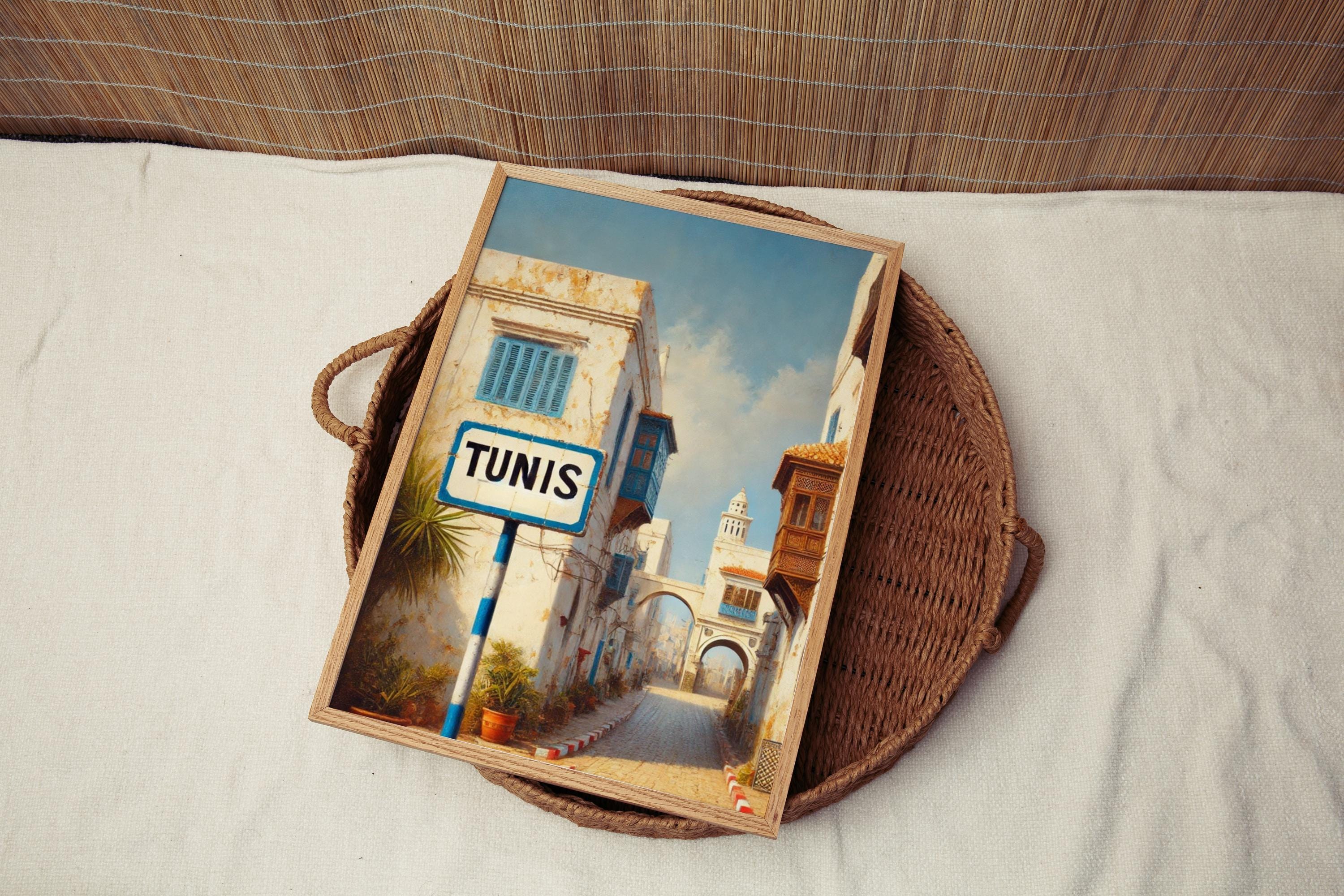 Tunis Travel Poster - Tunis, Tunisia