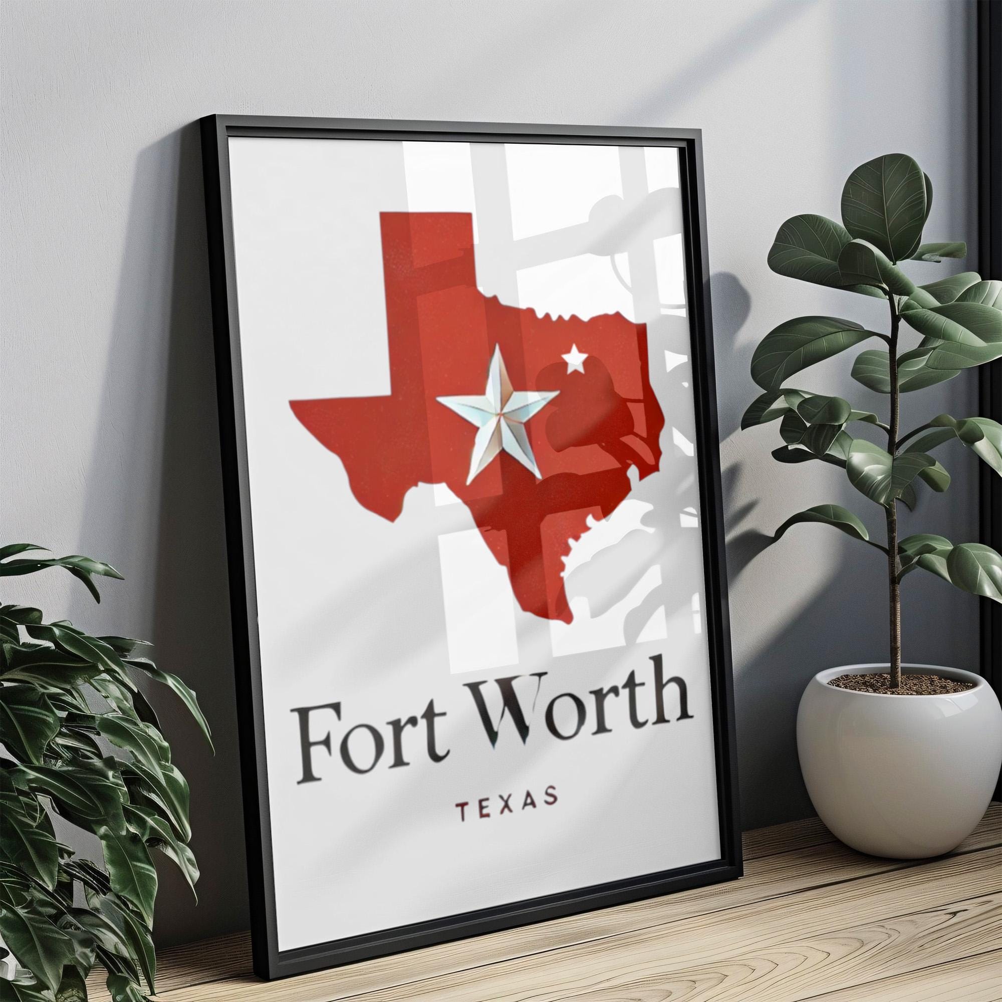 Fort Worth Print - Fort Worth, Texas, USA