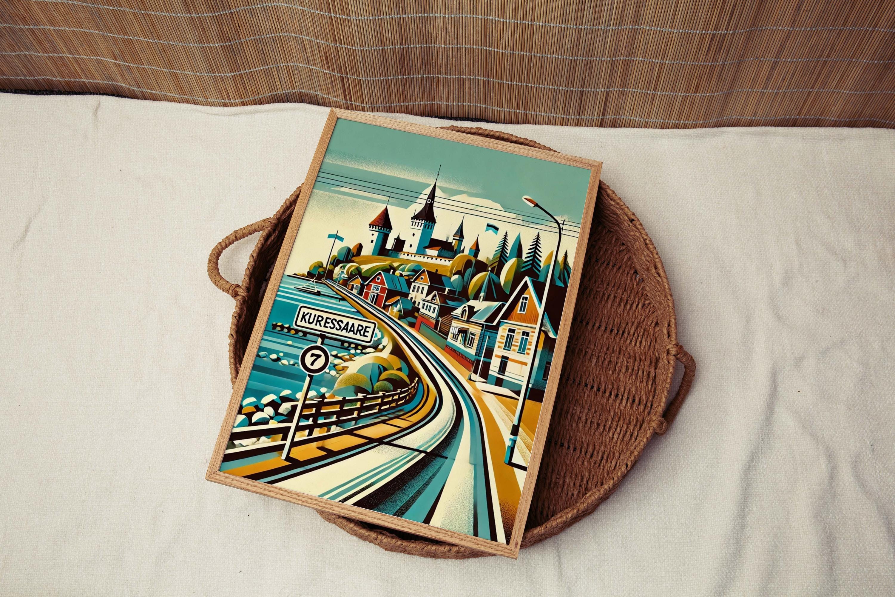 Kuressaare Cityscape Print - Kuressaare, Estonia