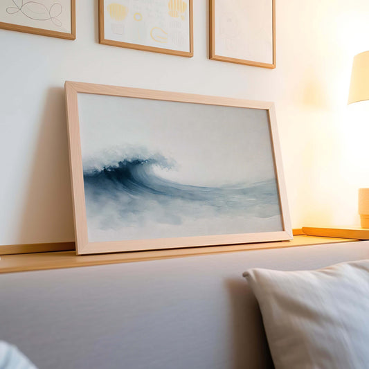 Nature Gift Wave Wall Art Ocean Print Beach Decor New Home Art Housewarming Family Room Decoration