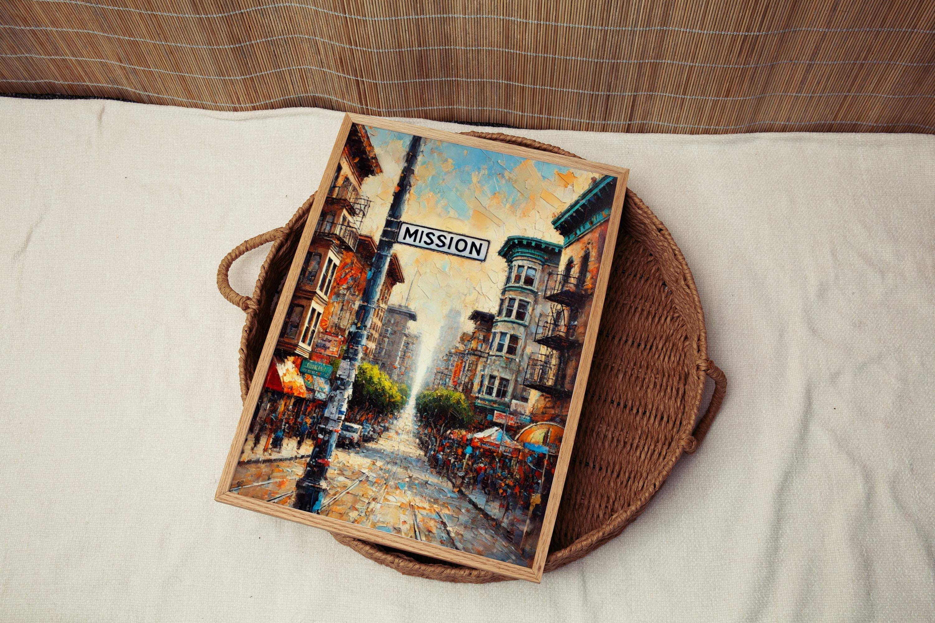 Mission Street Wall Art San Francisco Print Travel Poster California Art Housewarming Gift