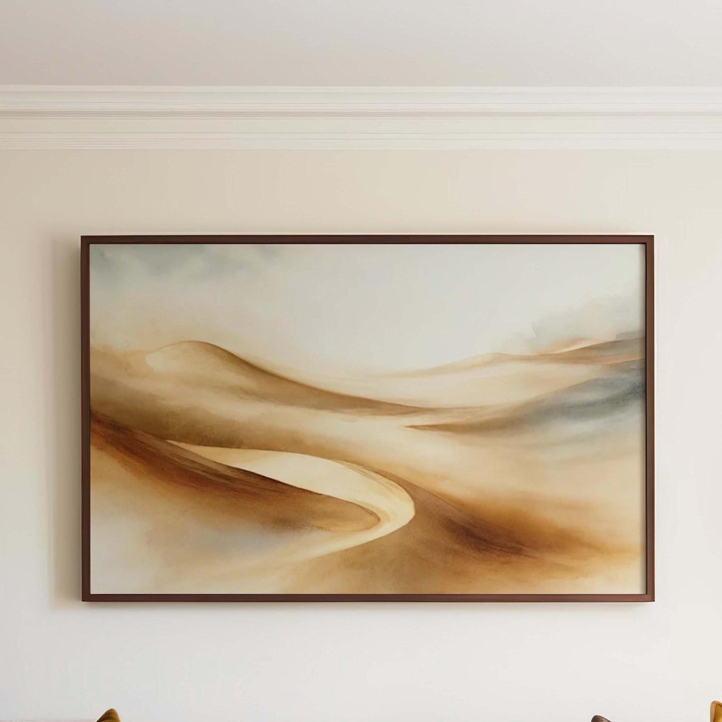 Nature Gift Dunes Wall Art Print - Sand Desert Home Decor, Housewarming & New Home Family Art, Minimalist Nature Print