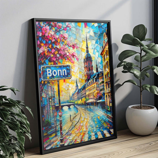 Bonn Art Travel Print - Germany City Wall Art, European Poster, Housewarming Gift, German Artwork, Bonn Decor