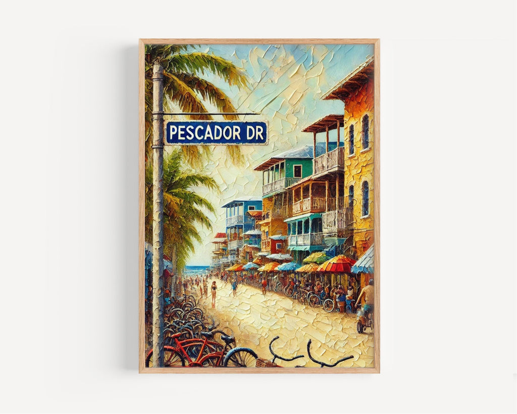 Pescador Drive Sign Wall Art - San Pedro, Belize