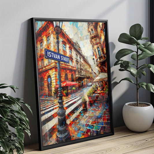 Budapest Wall Art Istvan Street Print Travel Poster Hungary Gift Housewarming Decor Budapest Art Print