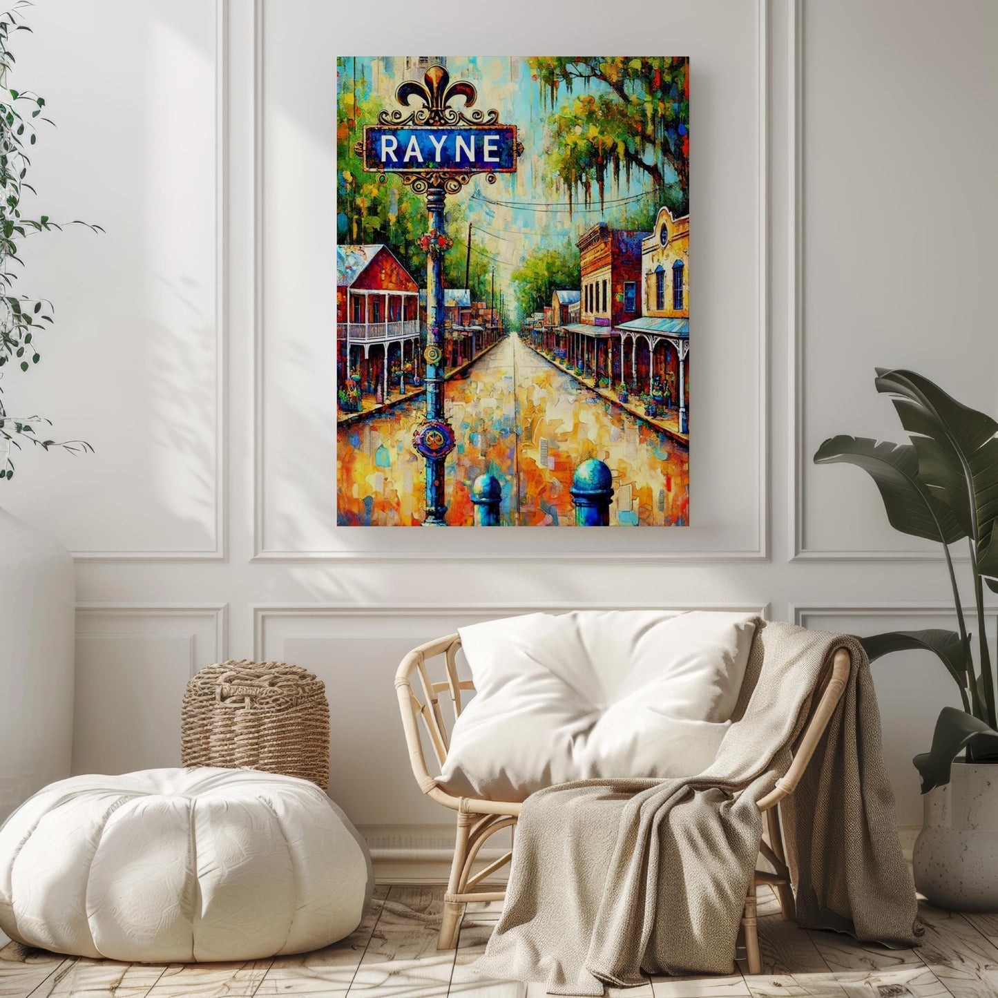 Louisiana Wall Art Rayne Print Travel Poster Louisiana Gift Housewarming Souvenir Decor American Art