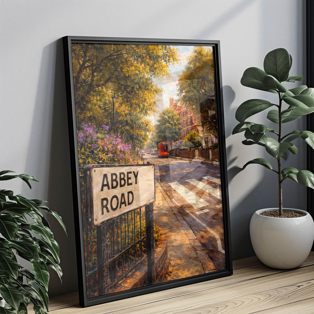 Abbey Road Cubism Art Print: London Crossing Travel Poster