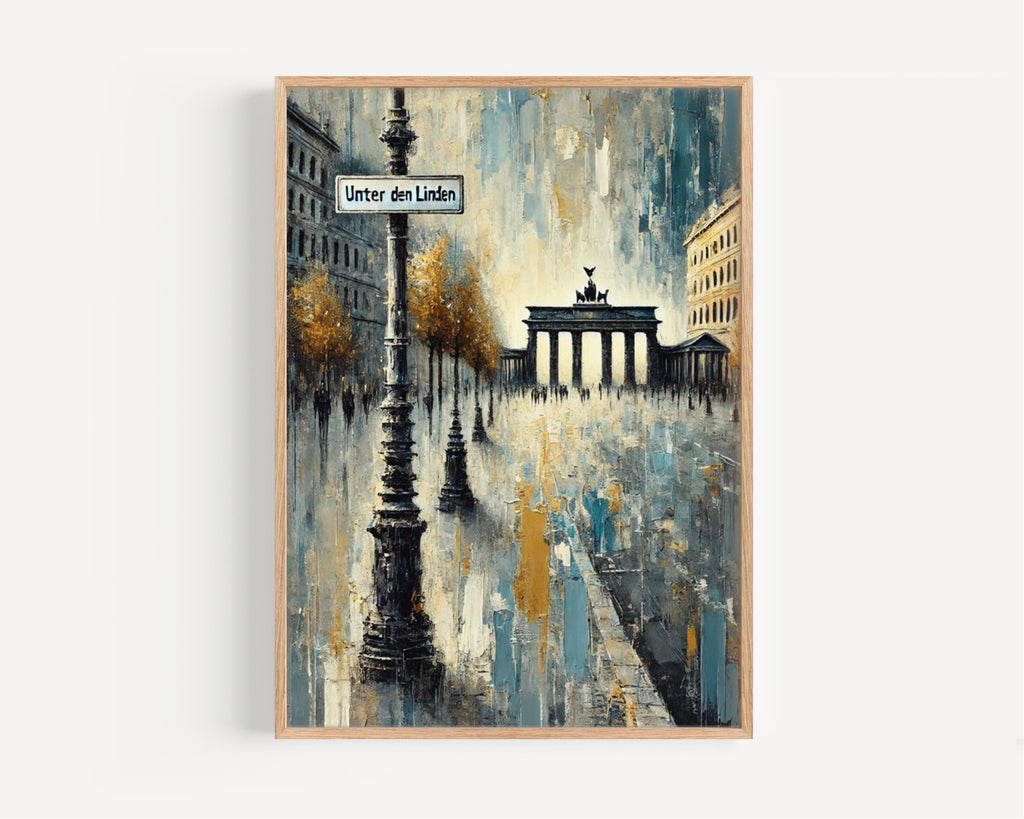 Unter den Linden Wall Art | Berlin Cityscape Print | Germany Travel Poster | European Wall Decor | Housewarming Gift | Travel Souvenir