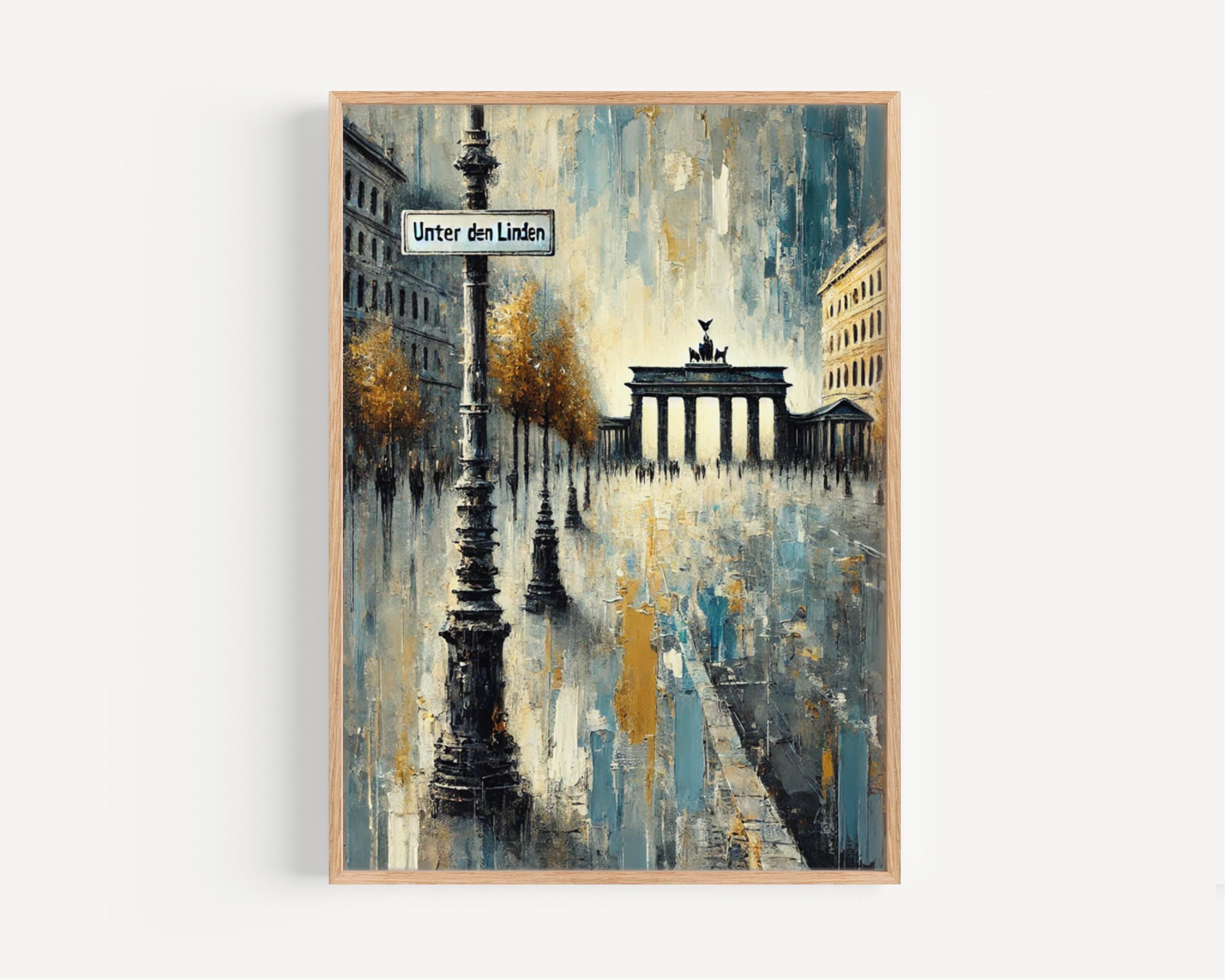 Unter den Linden Wall Art | Berlin Cityscape Print | Germany Travel Poster | European Wall Decor | Housewarming Gift | Travel Souvenir