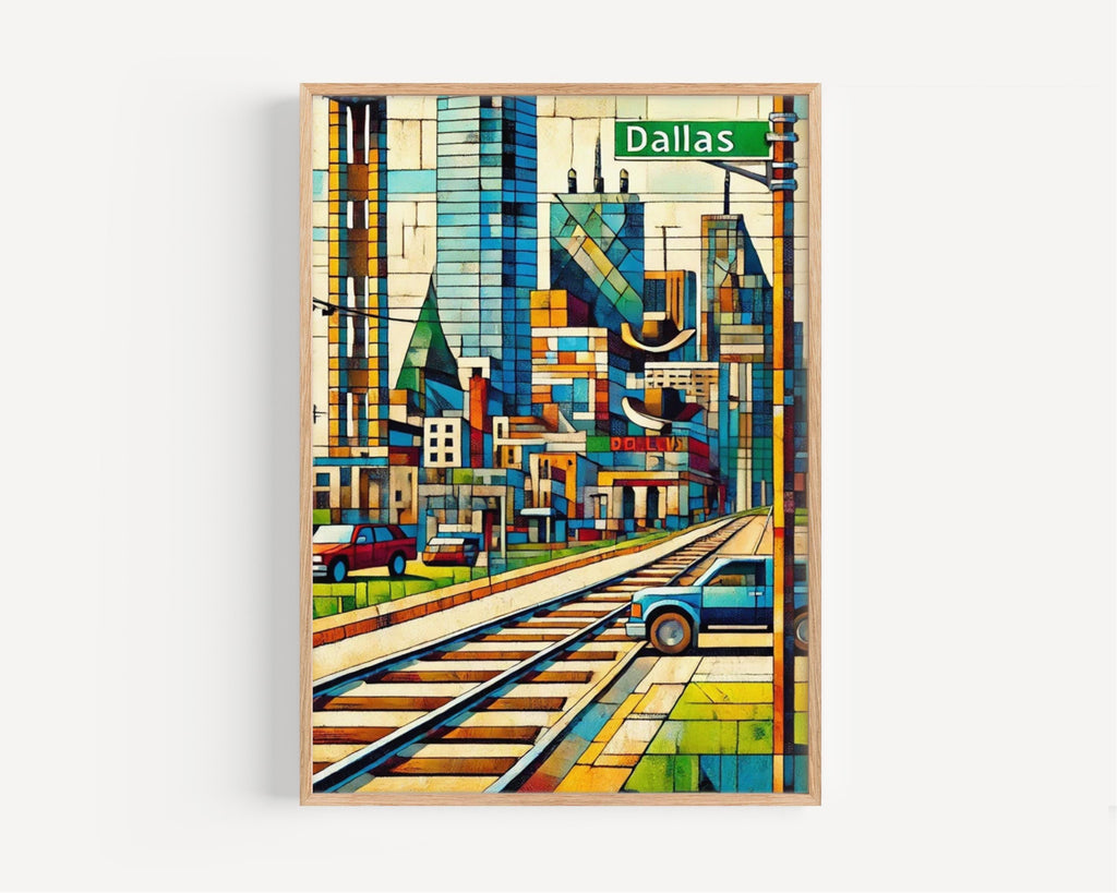Dallas Modern Print - Dallas, Texas, USA