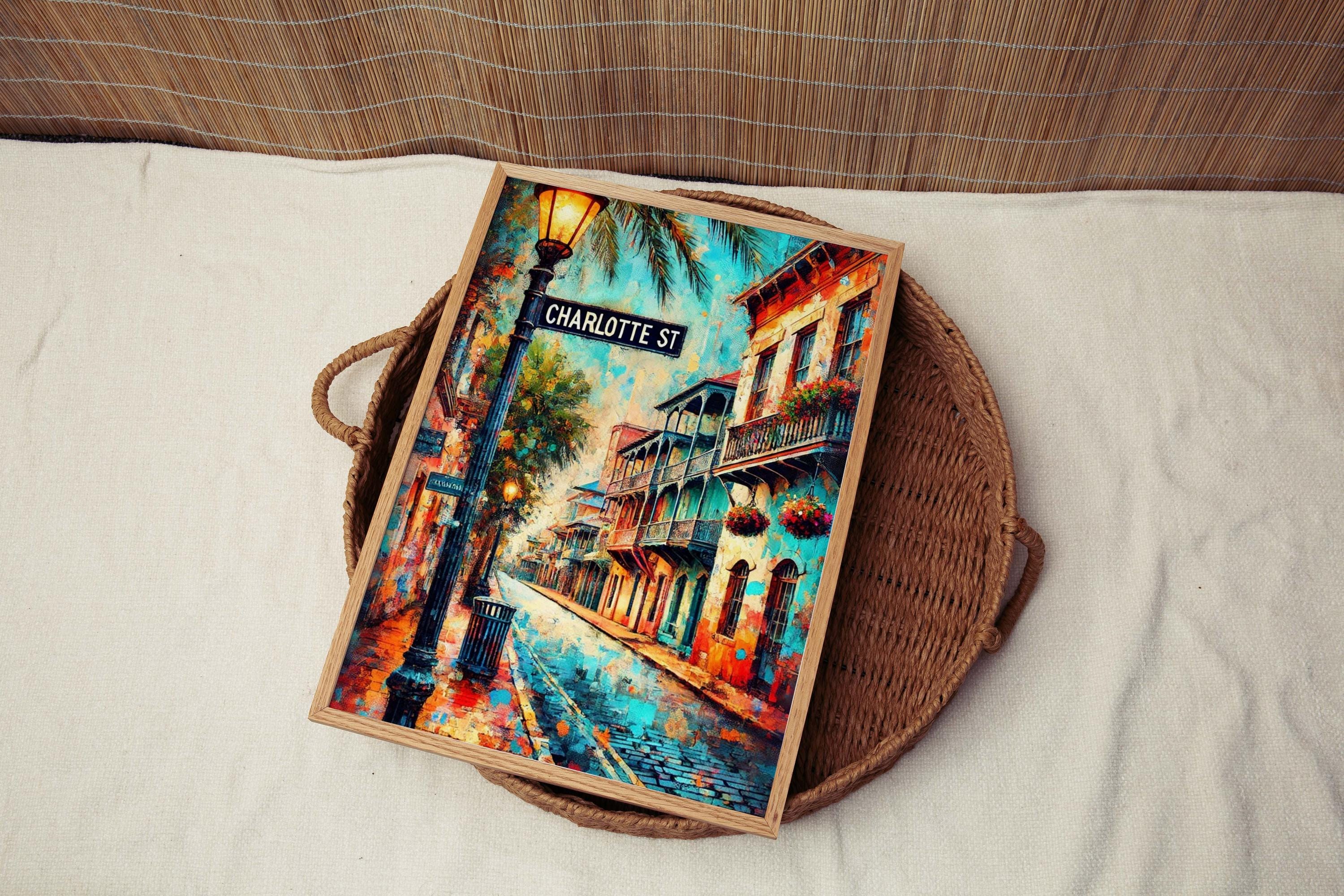 Charlotte Street Map Print - St Augustine, Florida, USA
