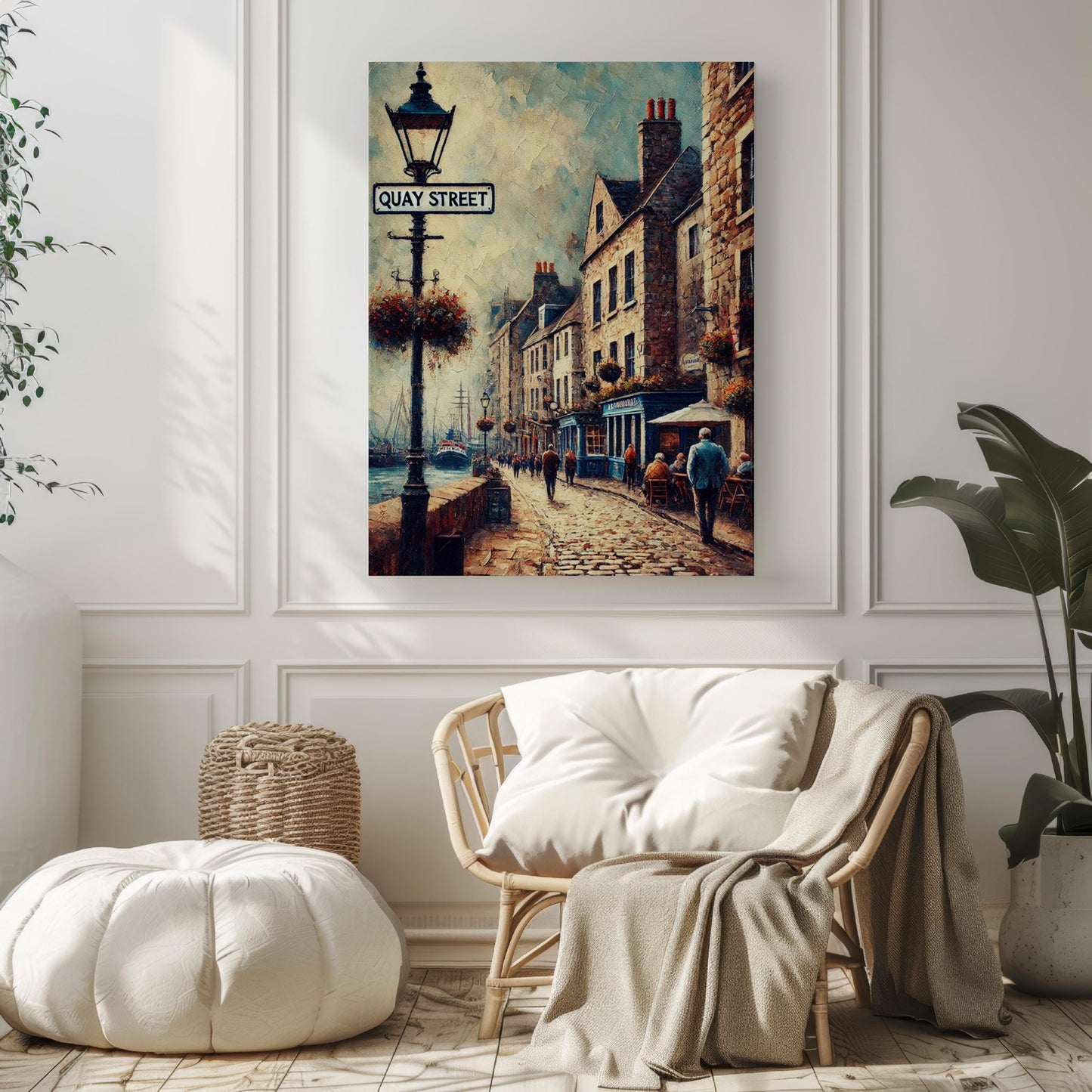 Quay Street Galway Print, Ireland Travel Poster, City Home Decor