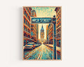 Arch Street Print - Philadelphia, Pennsylvania, USA