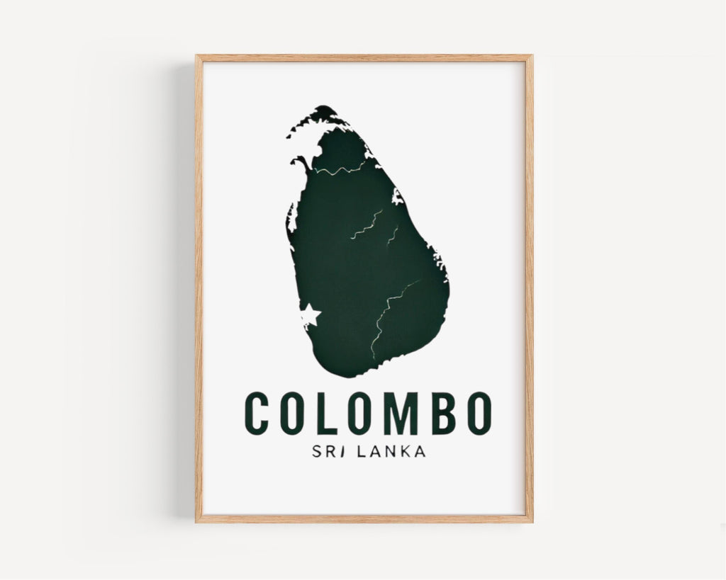 Sri Lanka Colombo Wall Art Print – Travel Home Decor, Sri Lanka Gift & Housewarming Artwork
