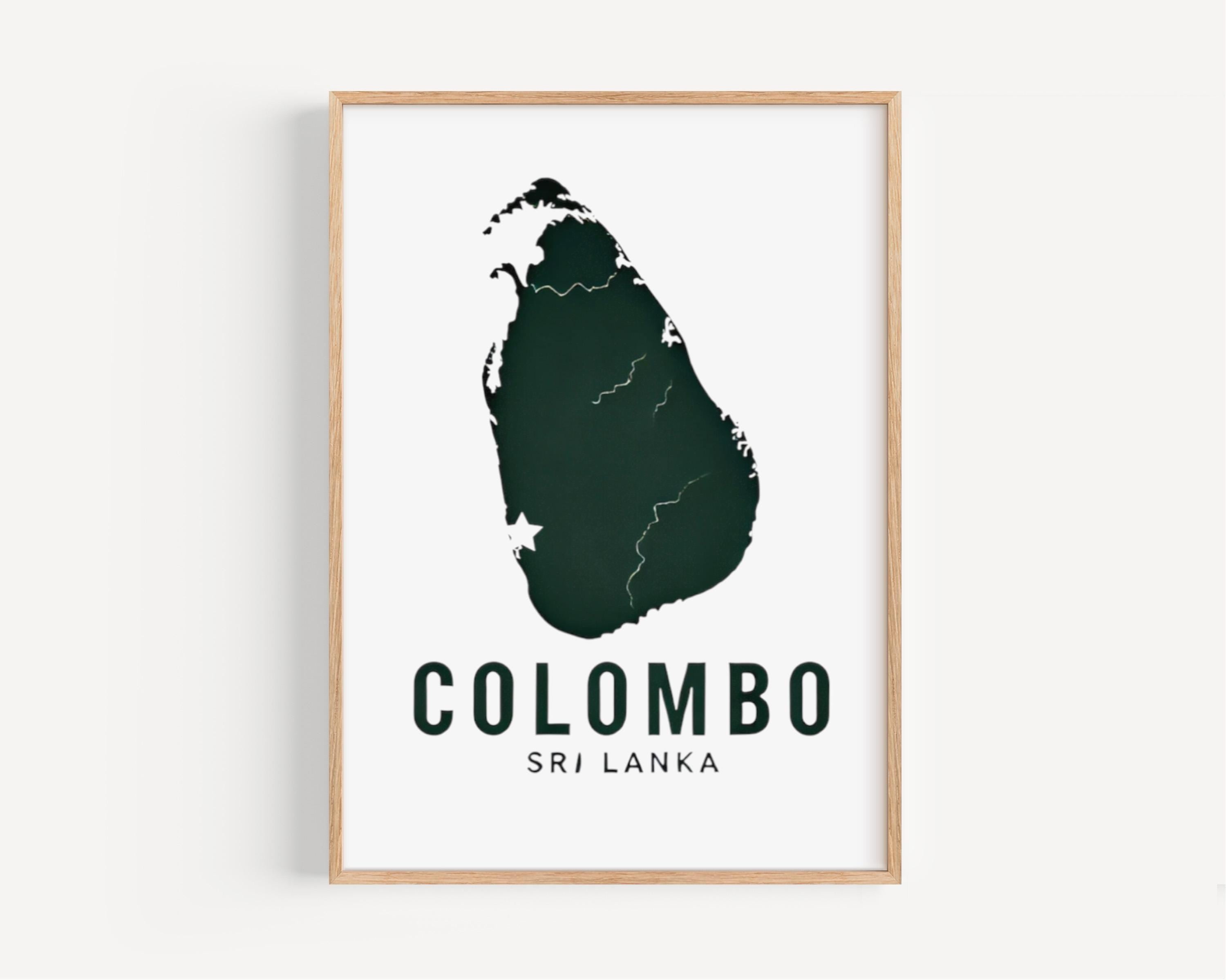Sri Lanka Colombo Wall Art Print – Travel Home Decor, Sri Lanka Gift & Housewarming Artwork