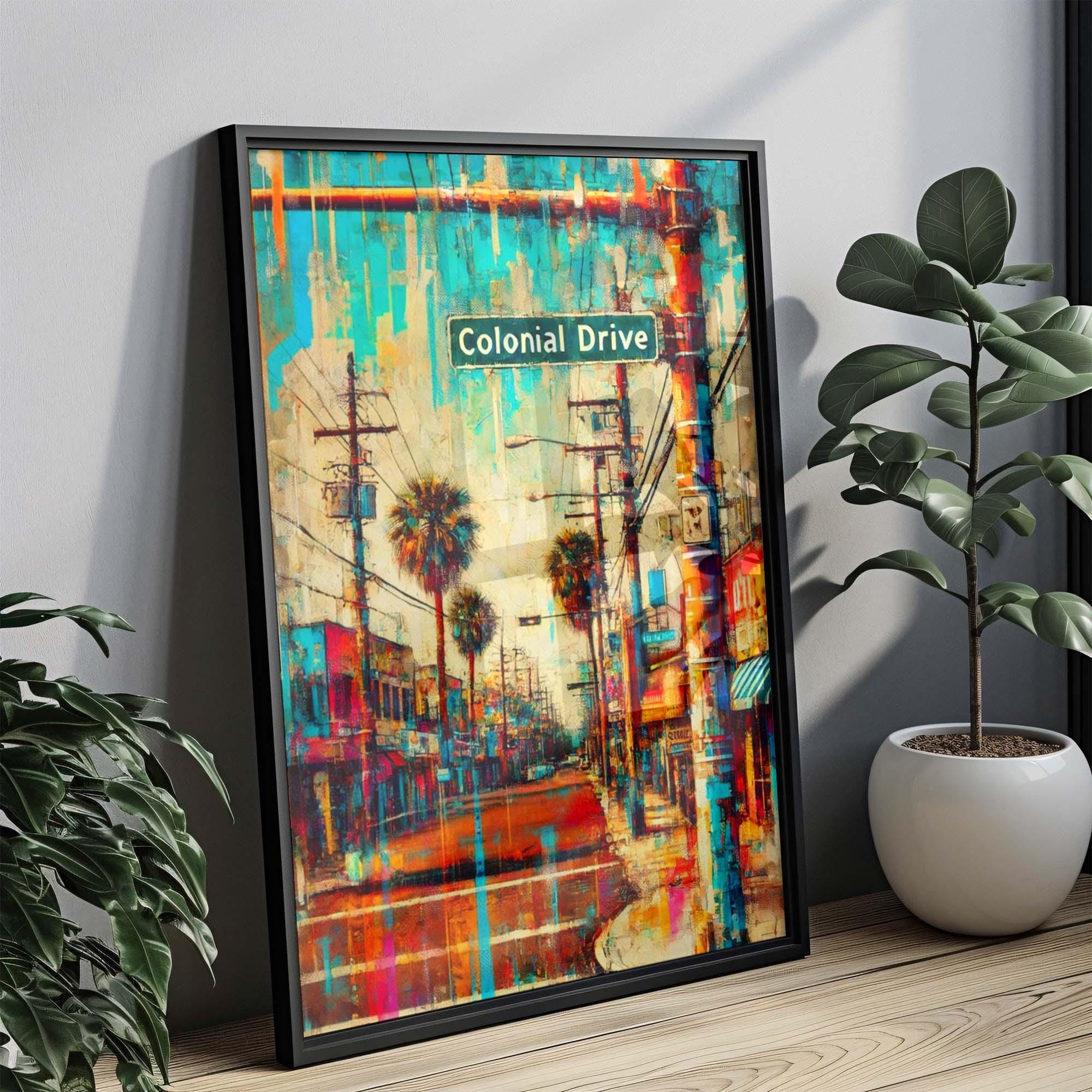 Colonial Drive Print - Orlando, Florida, USA