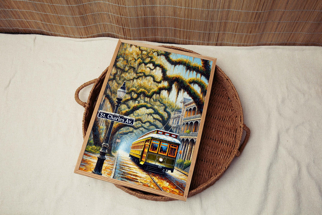 St Charles Ave Print - New Orleans, Louisiana, USA