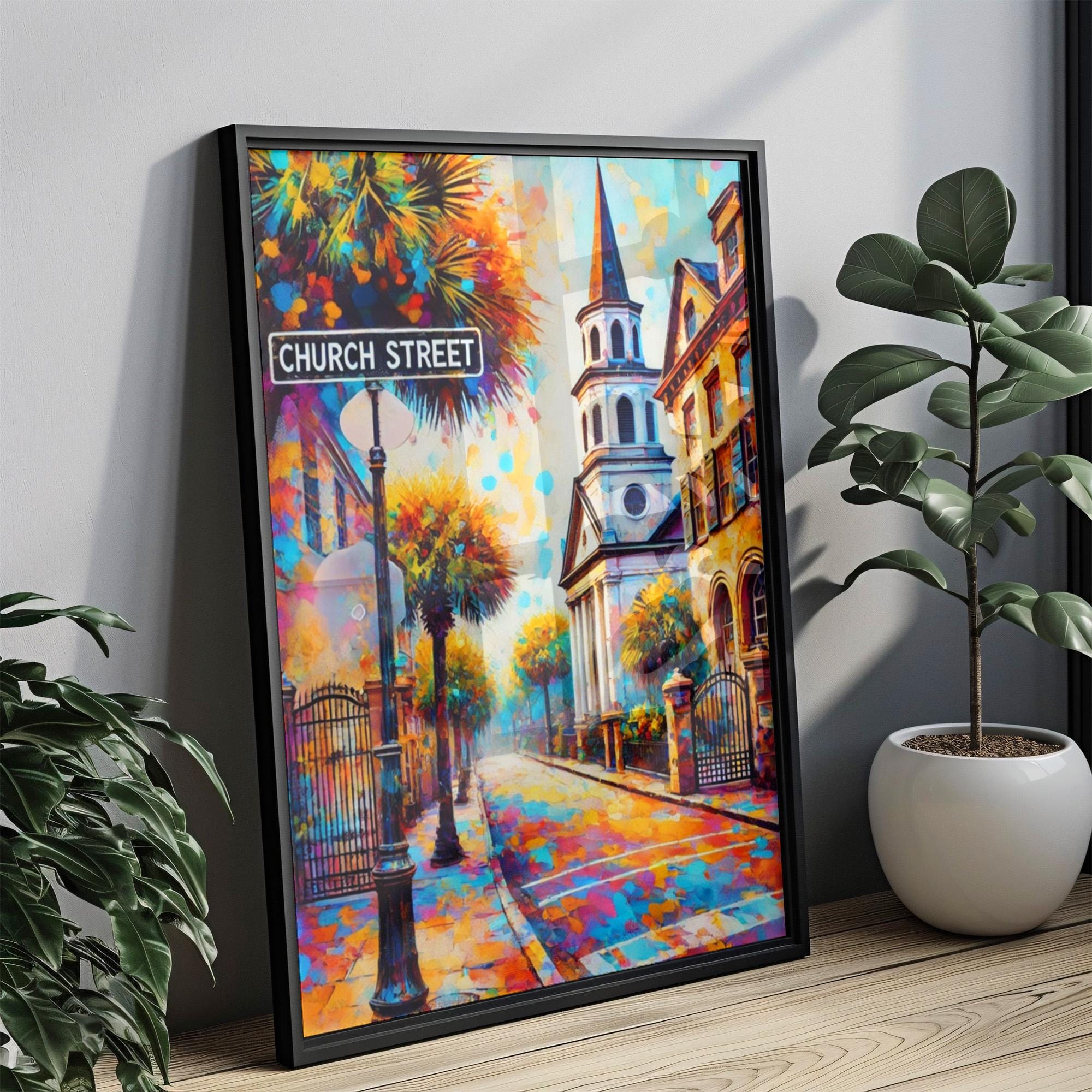 Church Street Print - Charleston, South Carolina, USA