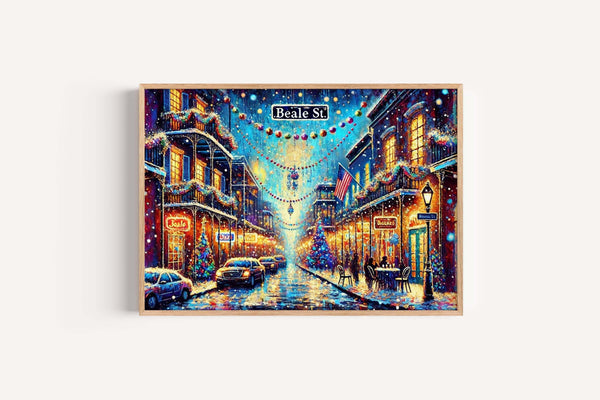 Beale Street Print Holiday - Memphis, Tennessee, USA