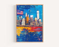 City Skyline Poster Patriotic - USA