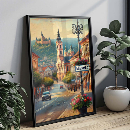 Miskolc Art Travel Print - Hungary City Wall Art, European Poster, Housewarming Gift, Scenic Miskolc Decor, Hungary Travel Artwork