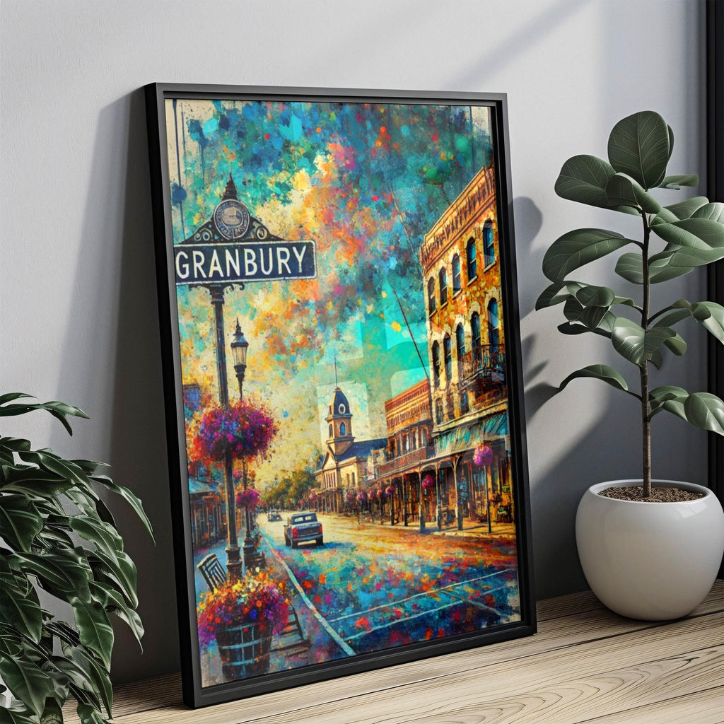 Granbury Travel Poster - Granbury, Texas, USA