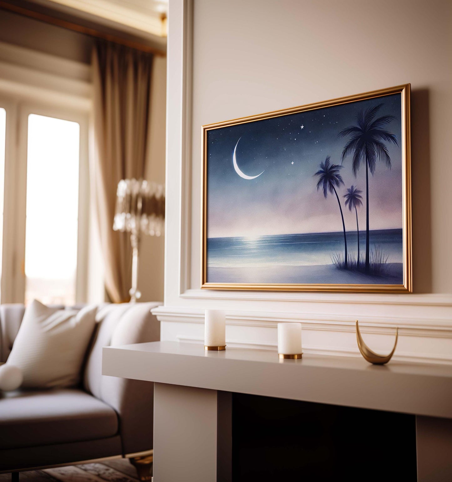 Nature Gift Palm Tree Wall Art, Beach Print, Tropical Home Decor, New Home & Housewarming Gift, Family Nature Art, Coastal Wall Decor