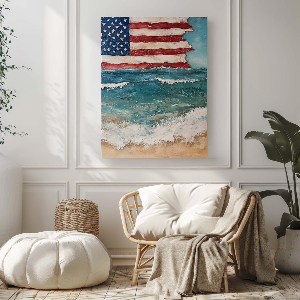 USA Beach Wall Art Decor - United States