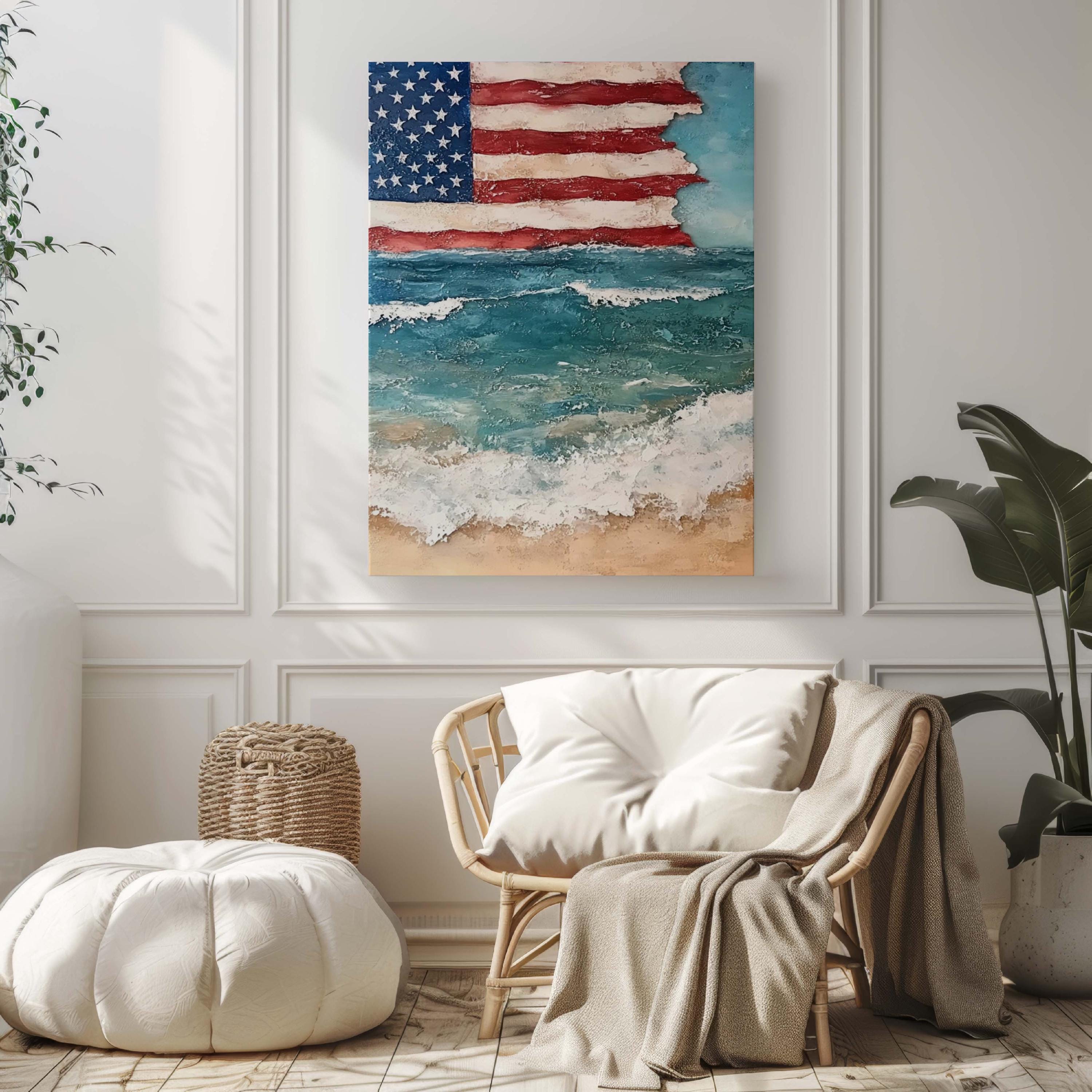 USA Beach Wall Art Decor - United States