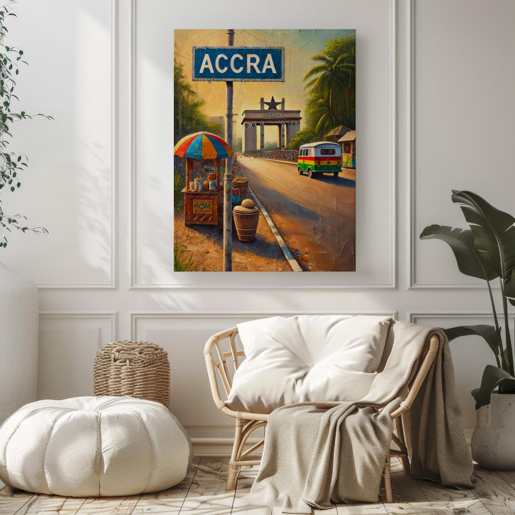 Accra Wall Art Vibrant - Accra, Ghana