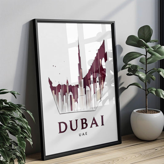 UAE Wall Art Dubai Print Travel Home Decor Unique UAE Gift Housewarming Wall Artwork Poster