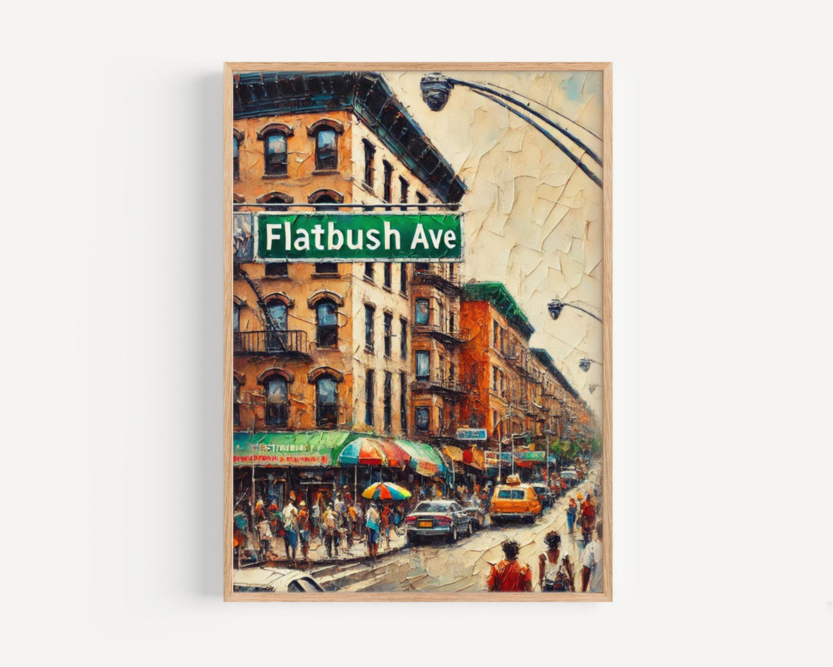 Flatbush Avenue Print - Brooklyn, New York, USA