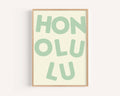 Honolulu Tiki Wall Art - Honolulu, Hawaii, USA