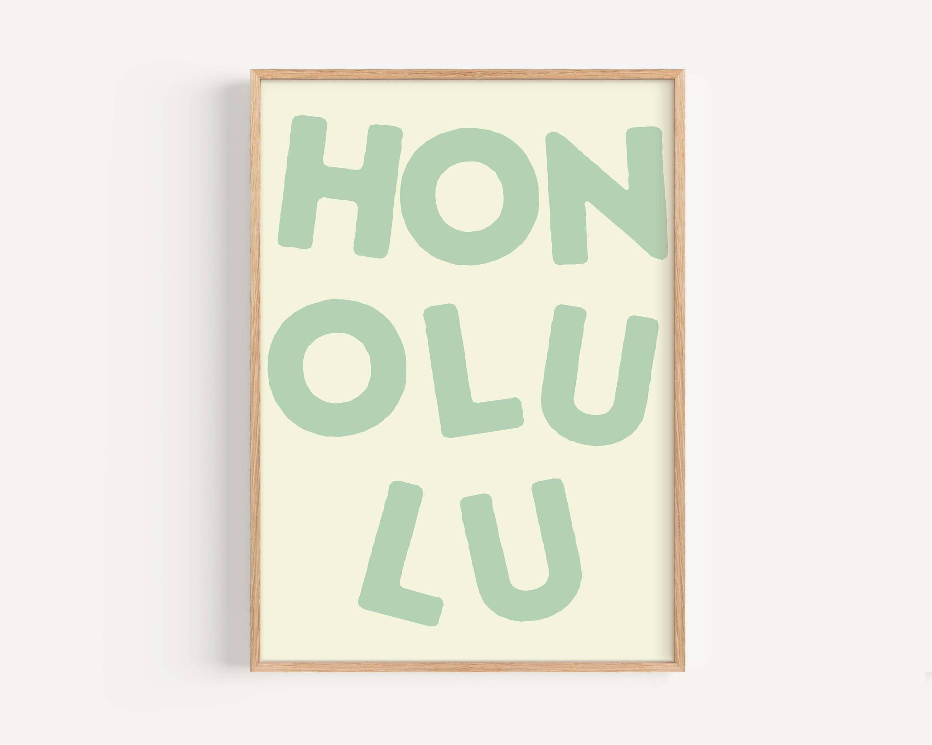 Dorm Honolulu Wall Art, Hawaiian Tiki Poster, Tropical Island Decor, Boho Dorm Room Artwork, Island Vibe Home Decor, Beachy Wall Print