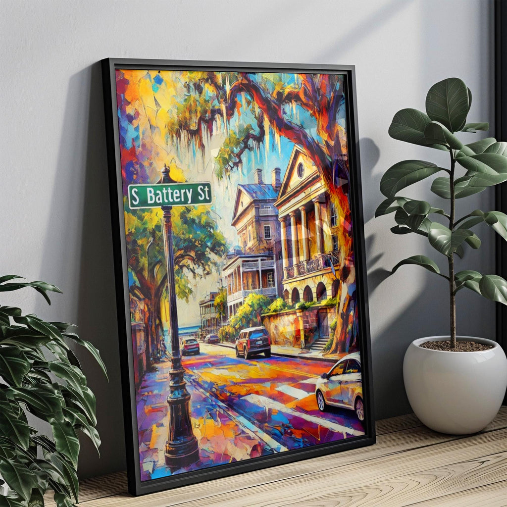 S Battery Print - Charleston, South Carolina, USA
