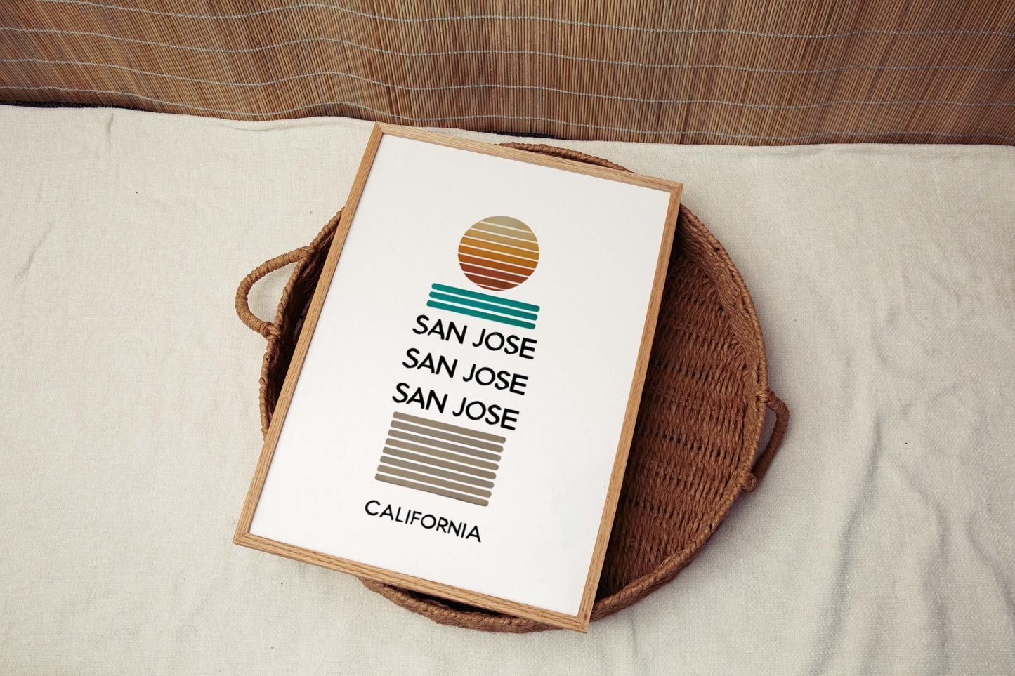 San Jose Print San Jose Wall Art California Gift Travel Decor College Dorm Housewarming Cali Art Poster