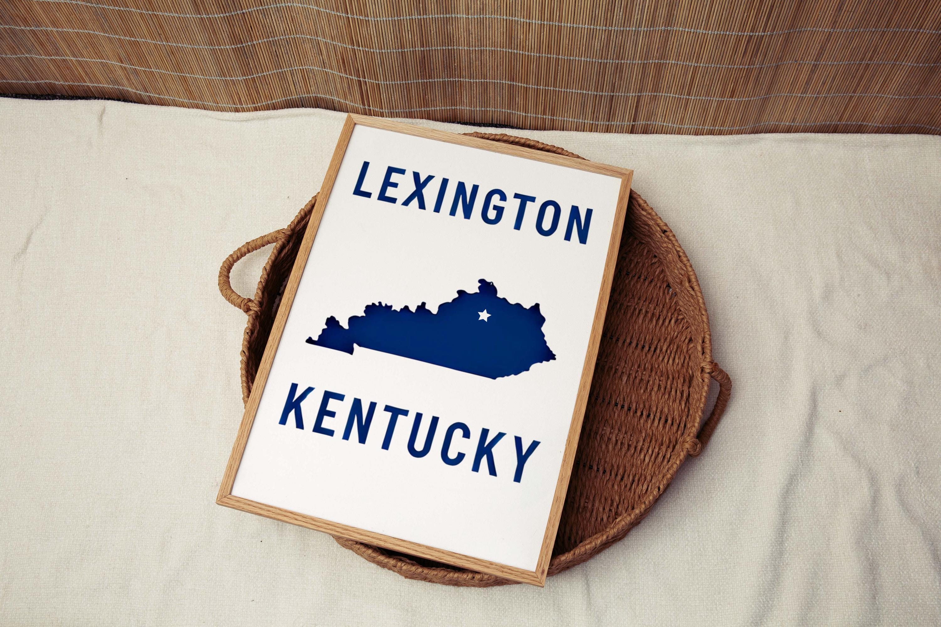Lexington Print - Kentucky Art Travel Wall Decor, Housewarming Gift, College Dorm Room, KY Artwork, Lexington Wall Art, Kentucky Gift