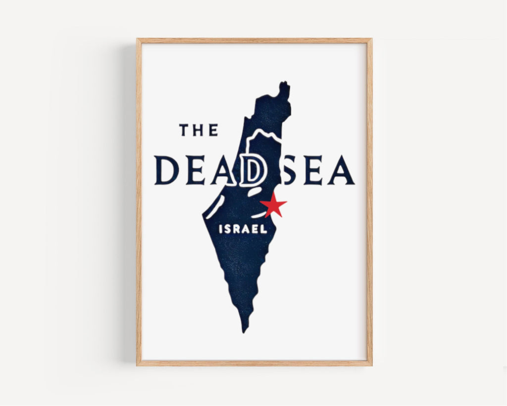 Dead Sea Wall Art Minimalist - Israel
