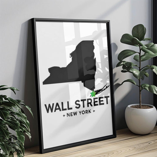 New York Wall Art Travel Print Wall Street Decor NY Gift for Home Dorm College Housewarming