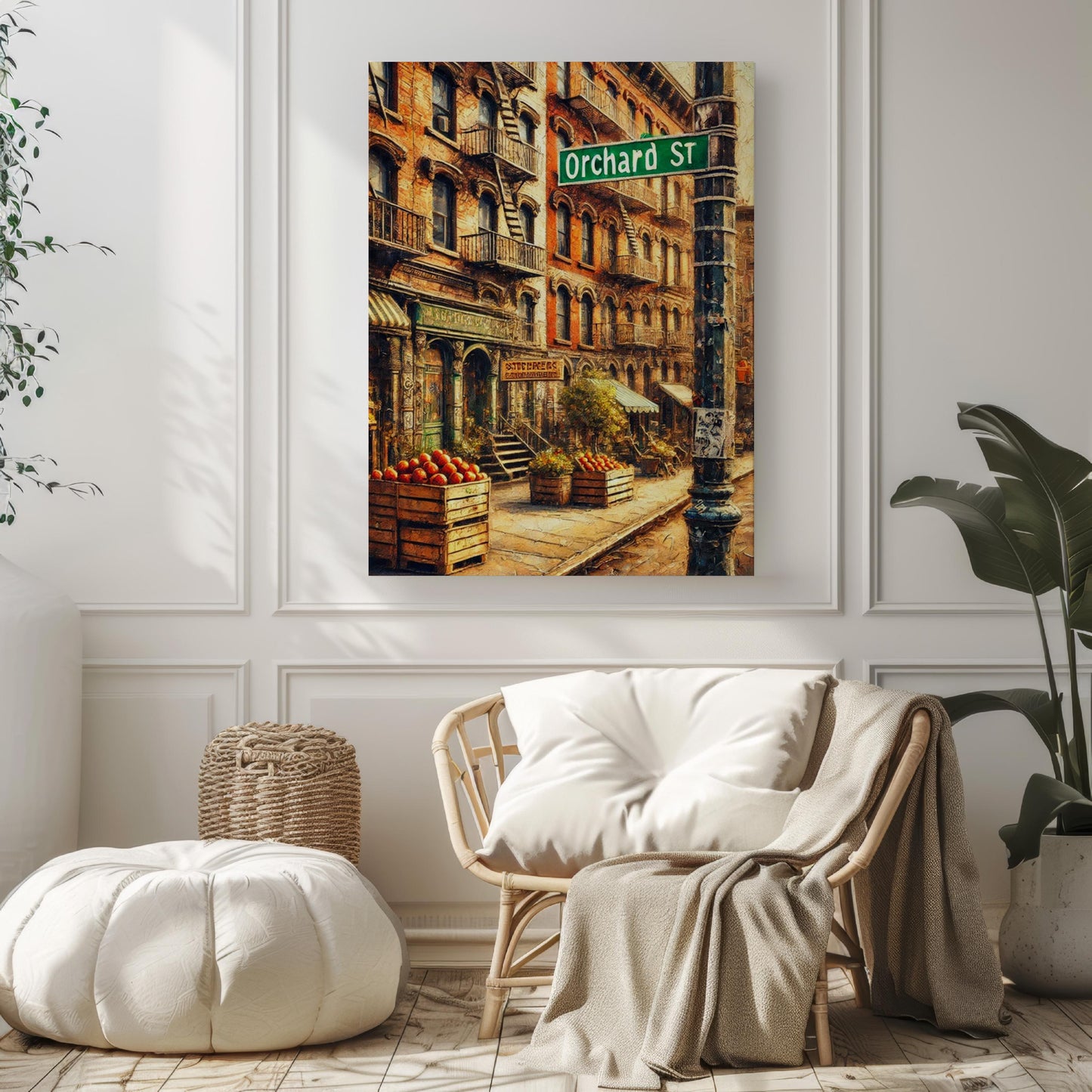 Orchard Street Art Print: Manhattan Cityscape, Travel Souvenir