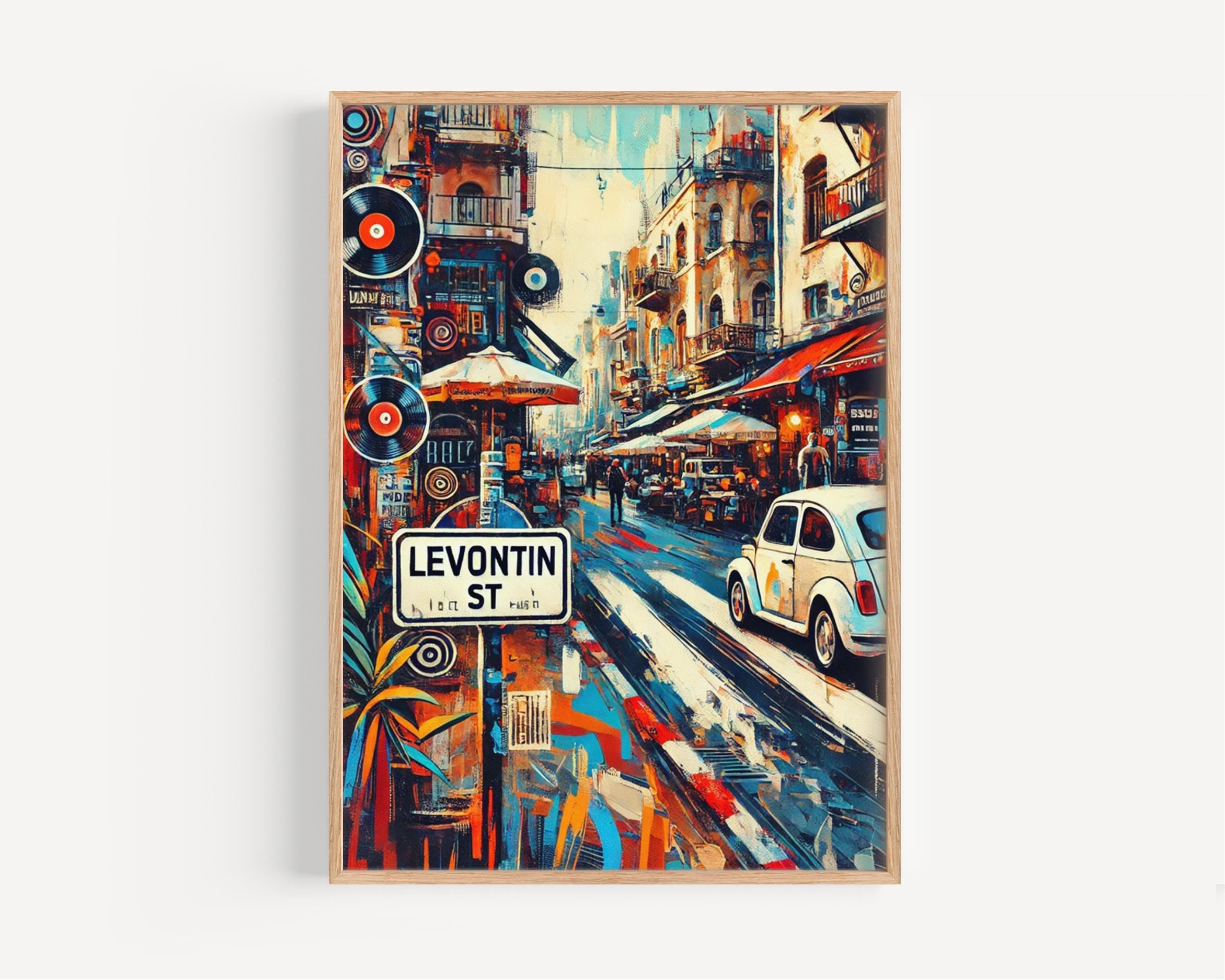 Levontin Street Print - Tel Aviv, Israel