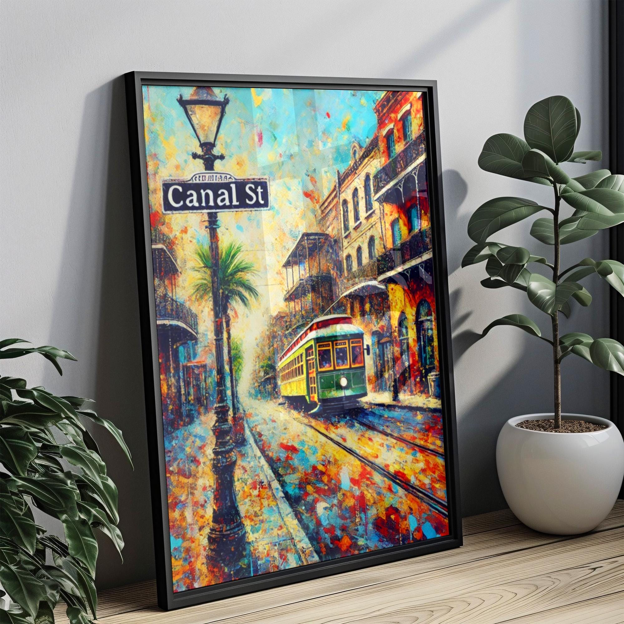 Canal Street Wall Art - New Orleans, Louisiana, USA