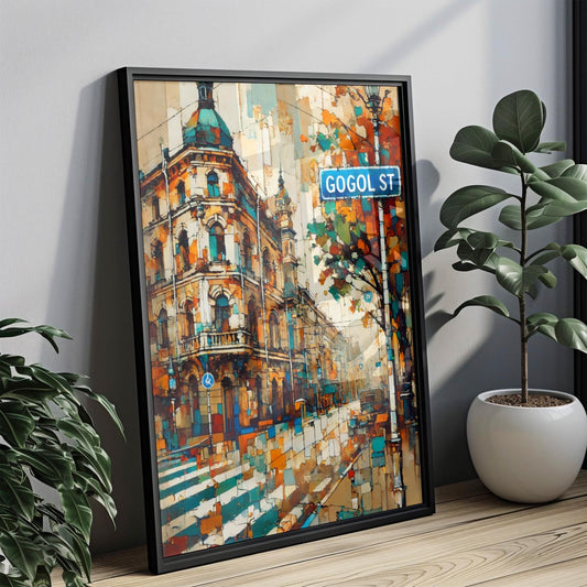 Gogol Street Wall Art, Almaty Print, Kazakhstan Art, “City” Gift, Travel Souvenir, Travel Poster,  “State” Art, PERSONALIZED GIFT